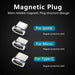 Universal Magnetic Fast Charging Adapter for iPhone and Android - Enhanced Charging Efficiency with Multi-Plug Compatibility