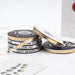 English Small Gold Bar 1cm Ribbon for Gift Wrapping and Decoration