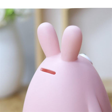 Charming Rabbit Savings Bank - Cute Bunny Coin Collector