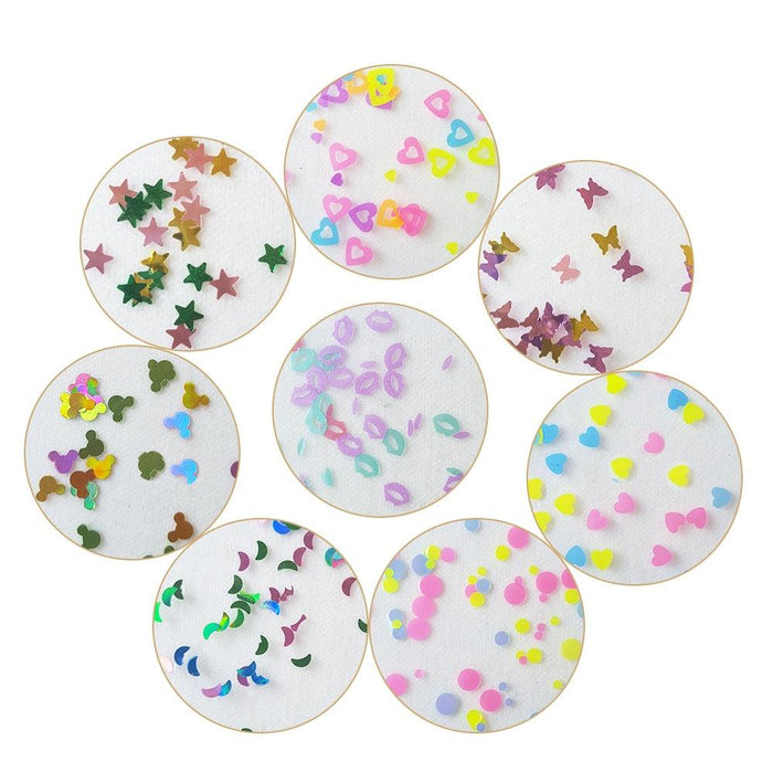 Glittering Star & Heart PVC Craft Sheets for Artistic Creations