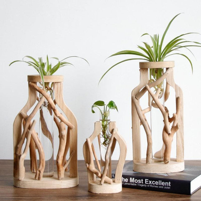 Artisanal Wooden Vase - Transform Your Home Aesthetics