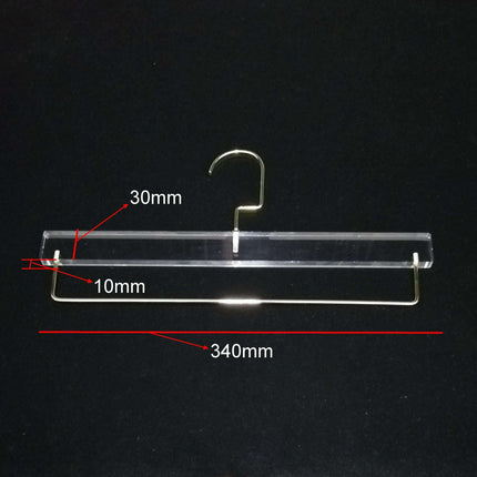 Stylish Acrylic Hanger Set with Attached Hanging Bar for Closet Organization