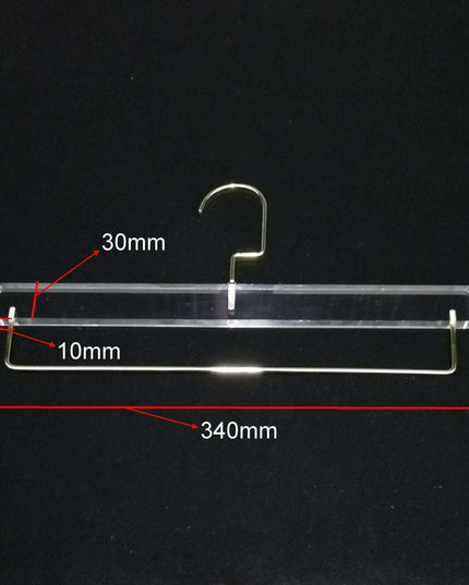 Stylish Acrylic Hanger Set with Attached Hanging Bar for Closet Organization