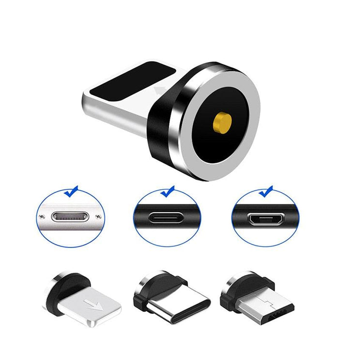 Magnetic Charging Adapter for iPhone and Android - Versatile Fast Charging Solution with Universal Plug Compatibility