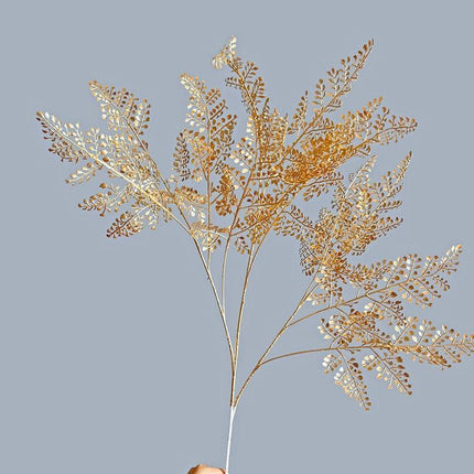 Gilded Maple Leaf Branch - Elegant Home & Office Decor Statement Piece