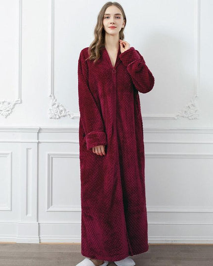 Plush 100% Cotton Cut Velvet Men's Luxury Bathrobe - Unmatched Comfort and Style