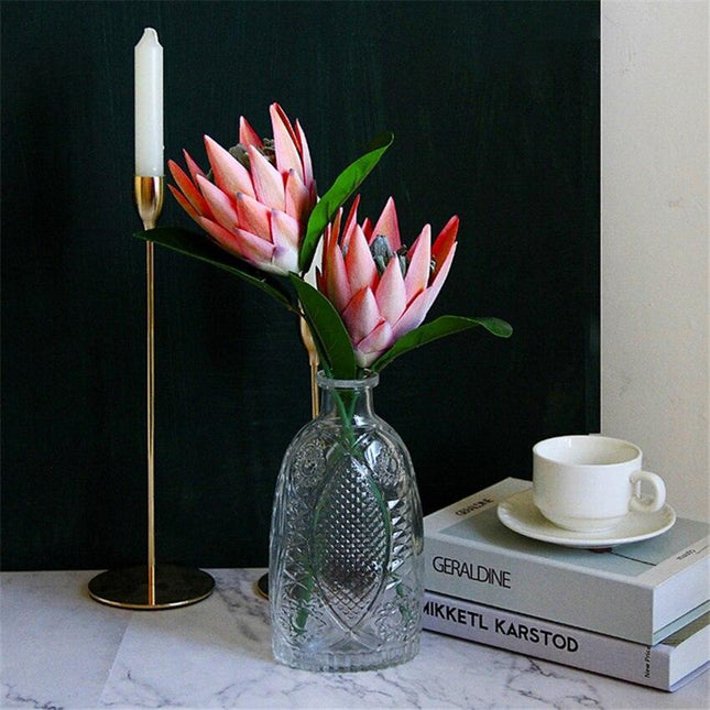 Exquisite Silk Protea Flower Stem - Luxurious Botanical Display