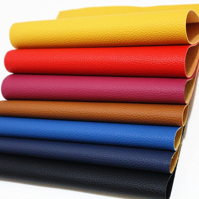 Luxe Lichee Texture PU Leather Sheet - Crafting Essential for DIY Projects