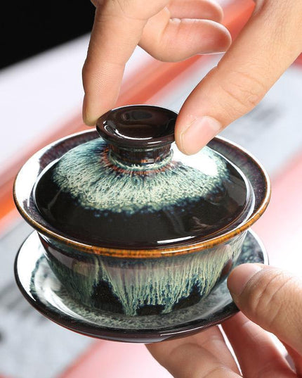 Serenity Ritual: Artisan Porcelain Kung Fu Tea Set for Mindful Moments