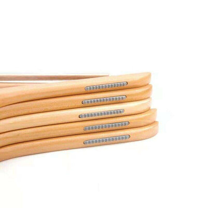 Chic 360-Degree Rotating Lotus Wood Hangers for Stylish Closet Organization