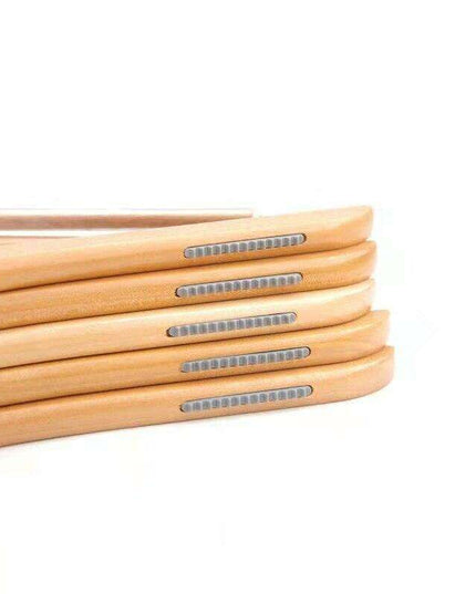 Chic 360-Degree Rotating Lotus Wood Hangers for Stylish Closet Organization