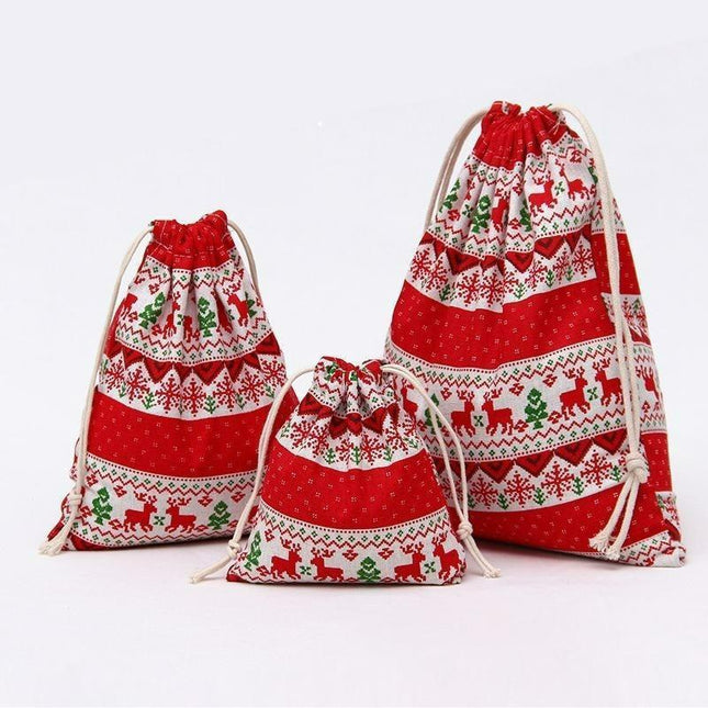 Festive Holiday Treat Bag Set - 20-Piece Christmas Candy Collection