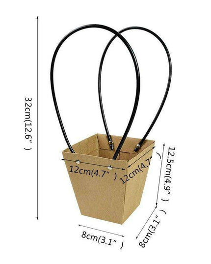 Eco-Friendly Floral Kraft Paper Gift Bag - Chic & Sustainable Gifting Solution