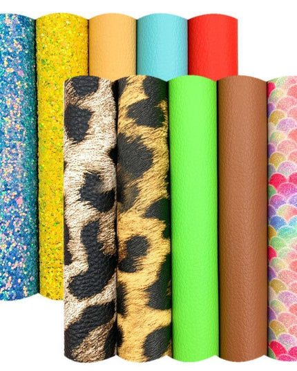 Chic Blossom Glitter Fabric Set: Luxe Materials for Stylish DIY Creations