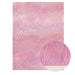 Pink Mermaid Hearts Glitter Fabric - Luxe Crafting Material with Holographic Hearts