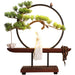 Tranquil Pine Smoke Waterfall Incense Burner Set with LED Light - Home Relaxation Decor Piece