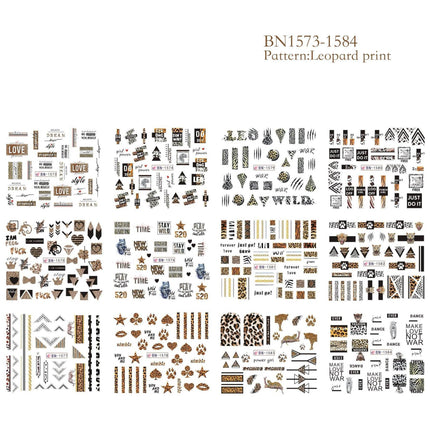 Winter Wonderland Russian Nail Art Decals