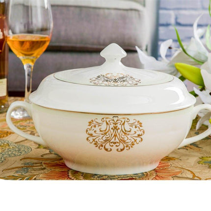 Elegant 60-Piece Handcrafted Porcelain Dinnerware Set from Jingdezhen