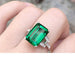 Exquisite Botanica Emerald Statement Ring