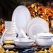 Elegant 60-Piece Oriental Porcelain Tableware Collection