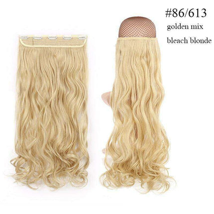 LuxeLocks 24" Curly Vibrant Synthetic Hair Extension - Effortless Glamour and Versatile Styling