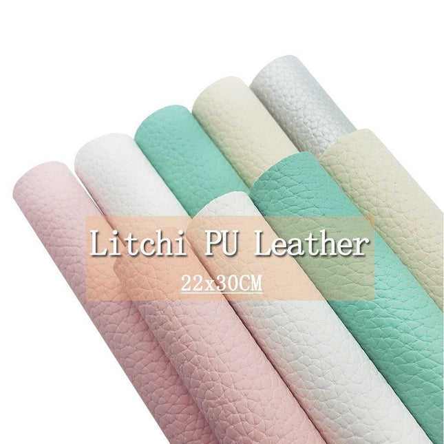 Artisanal Luxe Litchi Faux Leather Crafting Essential