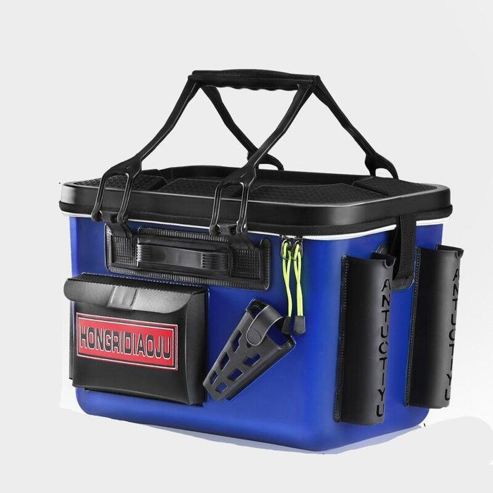 Ultimate Fisherman's Gear: Heavy-Duty EVA Fish Protection Bucket with Extra Features