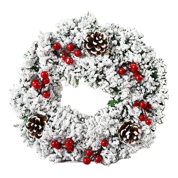 Festive Pine and Berry Holiday Wreath for Vibrant Christmas Decor