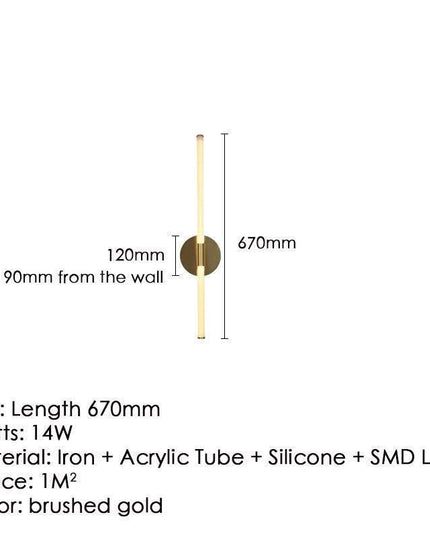 Elegant Adjustable Gold LED Wall Sconces with Customizable Lighting for Any Room