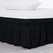 Hotel Bed Skirt Elastic Wrap Around for Easy Installation