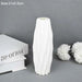 Scandinavian-Inspired White and Pink Plastic Vase Set - Elegant Home Decor Piece