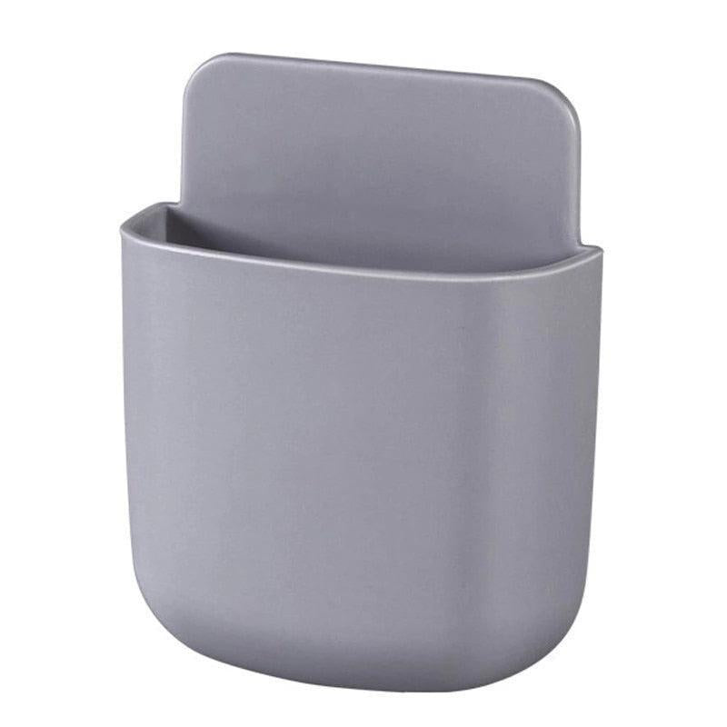 Modern Wall-Mounted Organizer with Integrated Phone Charging Station