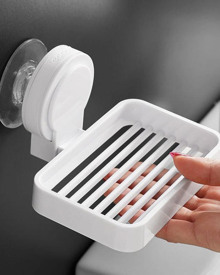 Wall-Mounted Soap Dish with Advanced Drainage Feature