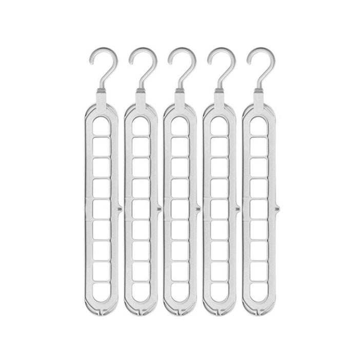 Chic Circular 9-Hole Plastic Closet Organizer