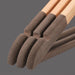 Luxurious Lotus Wood Hangers with Velvet Flocking - Available in Sets of 5 or 10