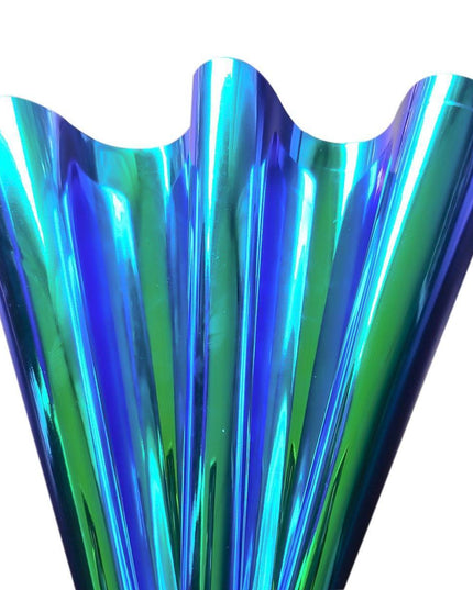 Reflective Holographic Iridescent Faux Leather - Essential Crafting Material