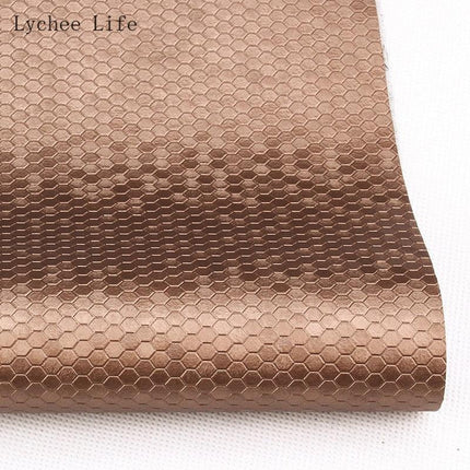 Transform Your Sewing Projects with Luxurious Honeycomb PVC Leather Fabric