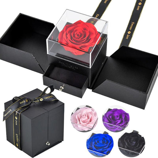 Eternal Rose Jewelry Box - Romantic Gift of Everlasting Love