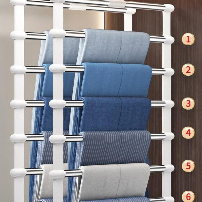 Effortless Stainless Steel Closet Organizer for Chic Wardrobe Storage