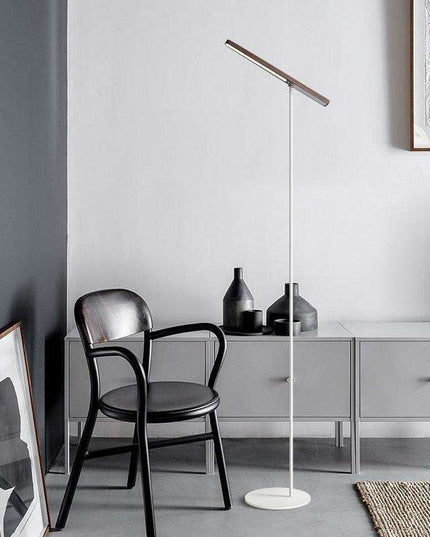 Stylish Rechargeable Wooden Floor Lamp with Modern LED Features - Brighten Your Environment Effortlessly