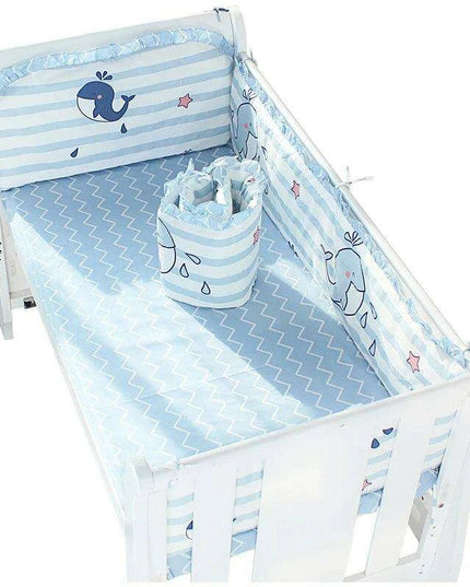 5-Piece Cotton Luxury Baby Crib Bedding Set for Deluxe Slumber