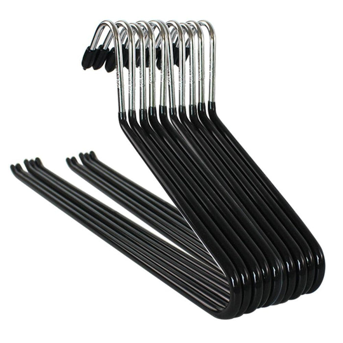20-Piece Metal Non-Slip Slacks Pant Hanger Set in Stylish Gray and Classic Black Options