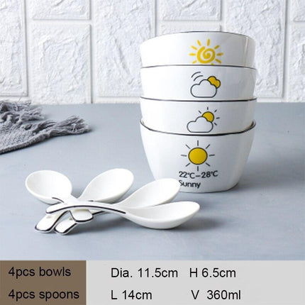 Nordic Charm Ceramic Dining Set - Contemporary Tableware Collection