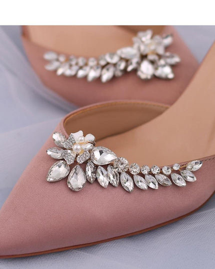 Glamorous Rhinestone Footwear Clips: Chic Accessories for Elegant Shoes
