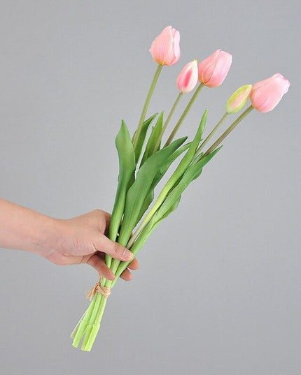 Luxurious Tulip Elegance Bouquet - Stunning Artificial Floral Arrangement | Customizable Home Decor