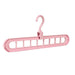 Chic Circular 9-Hole Plastic Closet Organizer