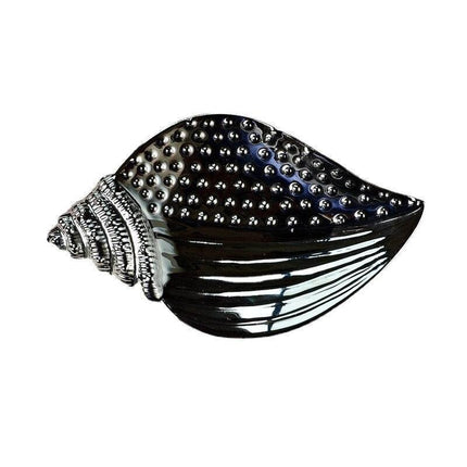 Chic Nordic Silver-Plated Ceramic Snack Dish