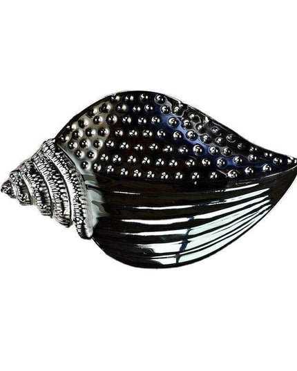 Chic Nordic Silver-Plated Ceramic Snack Dish