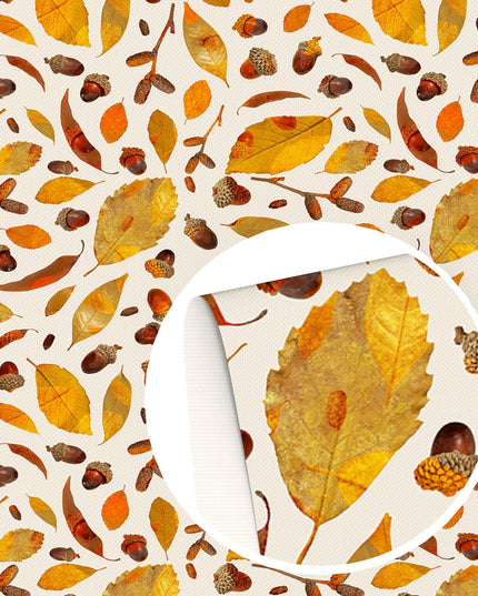 Fall-Inspired Premium Vegan Leather - Versatile DIY Crafting Material for Creative Projects