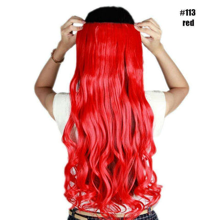 LuxeLocks 24" Curly Vibrant Synthetic Hair Extension - Effortless Glamour and Versatile Styling